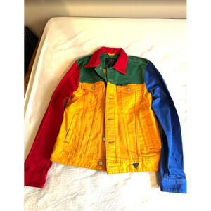 Guess J Balvin Vibras Jacket Mens M Colorblock Y2K Trucker